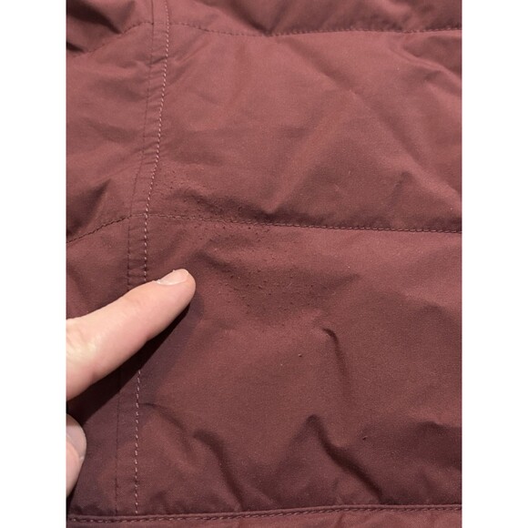 Brunello Cucinelli Wool Silk Cashmere Down Hooded Vest Size XL Maroon *READ* - Picture 14 of 16